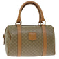 Luxury CELINE Macadam Canvas Hand Bag Beige 68570
