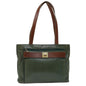 Luxury CELINE Tote Bag Leather Green 68605