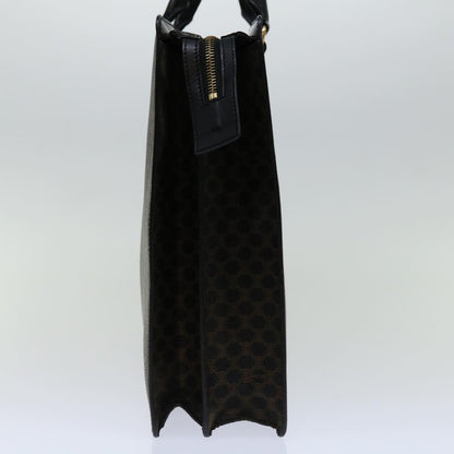 Luxury CELINE Macadam Canvas Tote Bag PVC Leather Black 68685