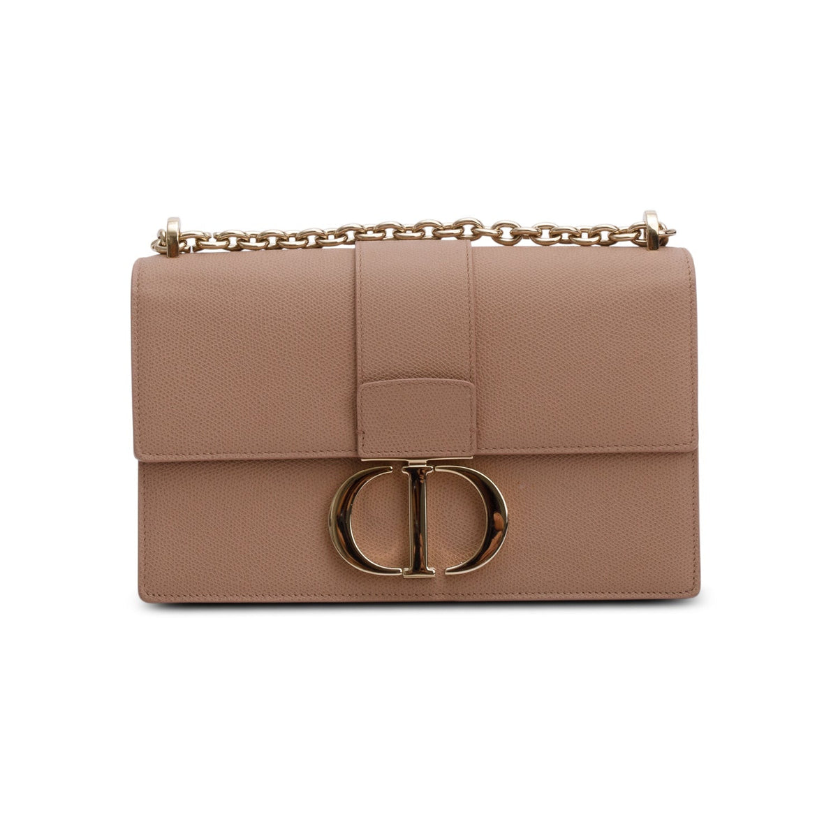 Christian Dior Pink Grained Calfskin 30 Montaigne Flap Bag Rovelle Bags