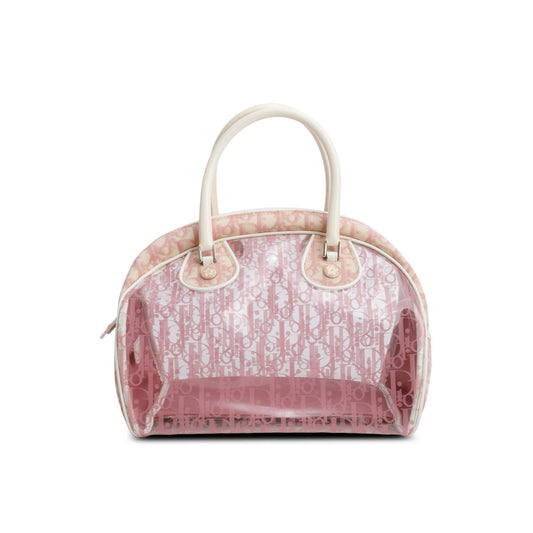 Christian Dior Pink Vinyl Diorrissimo Girly Bowler Bag Rovelle Bags