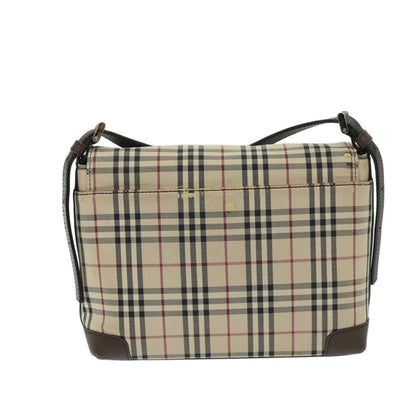 Burberry Nova Auth Canvas Beige Shoulder Bag Style 10