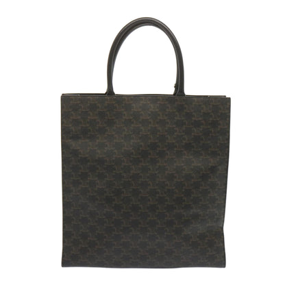Luxury CELINE Triomphe Vertical Cabas Tote Bag PVC Black 194432 68823A