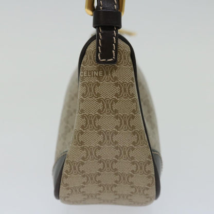 Luxury CELINE Macadam Canvas Accessory Pouch PVC Beige 68843