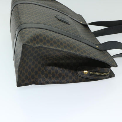 Luxury CELINE Macadam Canvas Tote Bag PVC Black Brown 68864