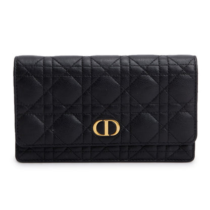 Christian Dior 2022 Black Supple Calfskin Caro Pouch Rovelle Bags