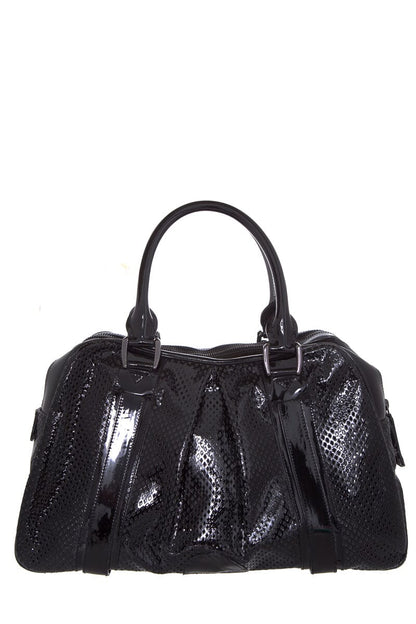 Burberry Brit KNIGHT Patent Black Handbag