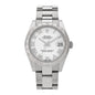 Stainless Steel 18K White Gold Diamond 31mm Oyster Perpetual Datejust Watch White Roman 178344