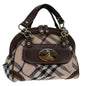 Burberry Nova Label Canvas Beige Handbag