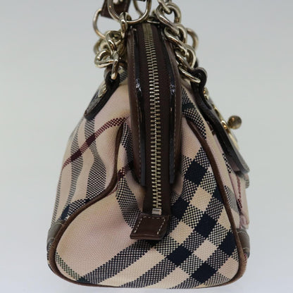 Burberry Nova Label Canvas Beige Handbag