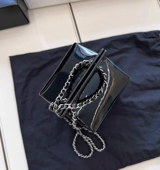 Chanel Luxury Quilted Black Handbag Quilted Rovelle Bags