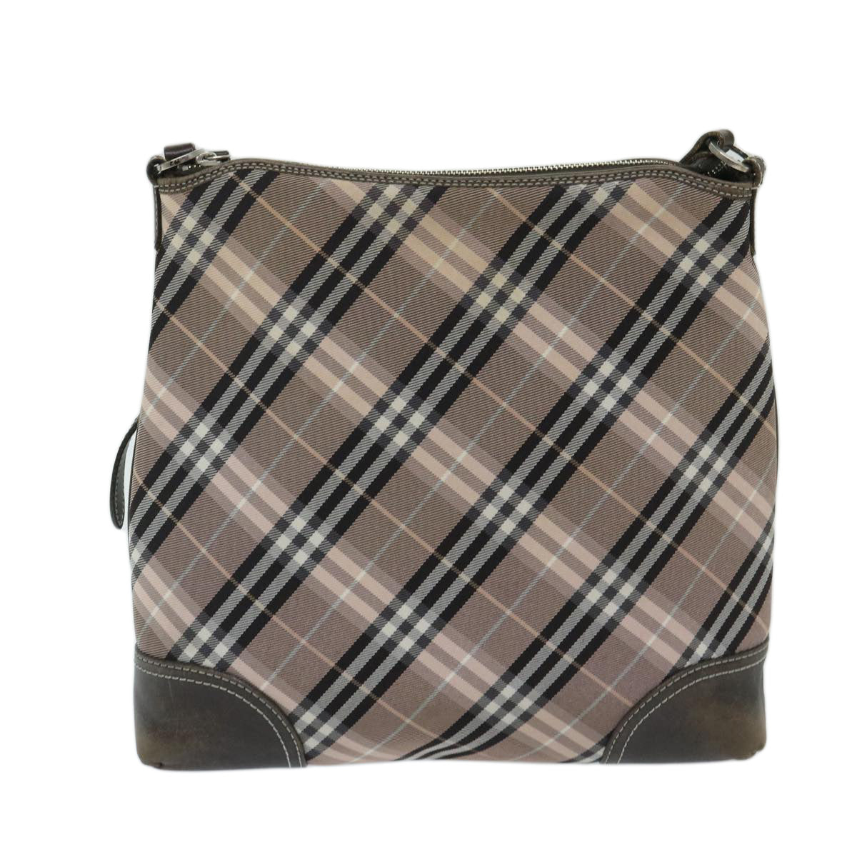 Burberry Nova Label Canvas Brown Shoulder Bag Style 2