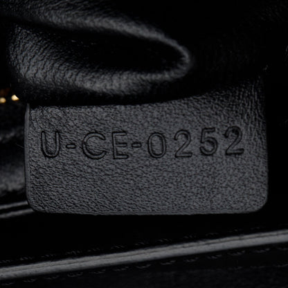 Celine 2022 Black Shiny Calfskin Medium Triomphe