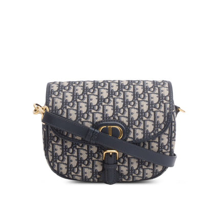 Christian Dior 2020 Blue Oblique Jacquard Medium Bobby Bag Rovelle Bags