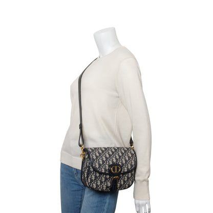 Christian Dior 2020 Blue Oblique Jacquard Medium Bobby Bag Rovelle Bags