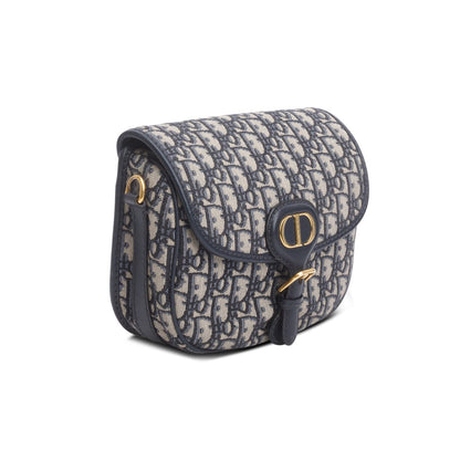 Christian Dior 2020 Blue Oblique Jacquard Medium Bobby Bag Rovelle Bags