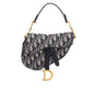 Christian Dior Blue Oblique Mini Saddle Bag Rovelle Bags