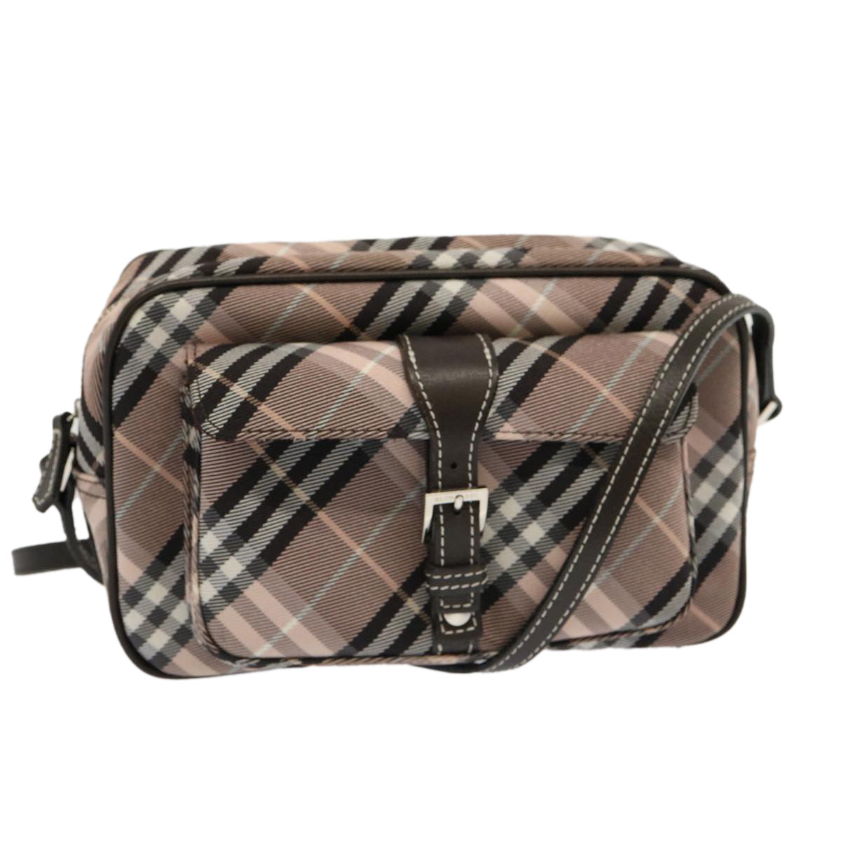 Burberry Nova Label Nylon Blue Shoulder Bag