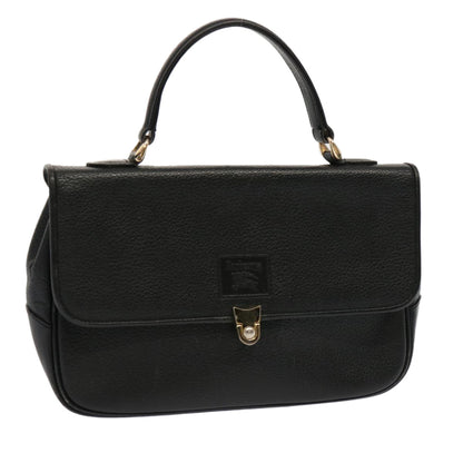 Burberry BURBERRYSs Auth Leather Black Handbag