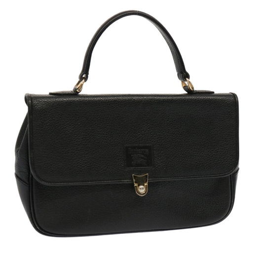 Burberry BURBERRYSs Auth Leather Black Handbag