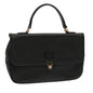 Luxury BurberrySs Hand Bag Leather Black Auth 69546