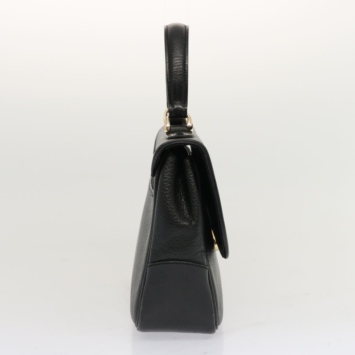 Burberry BURBERRYSs Auth Leather Black Handbag