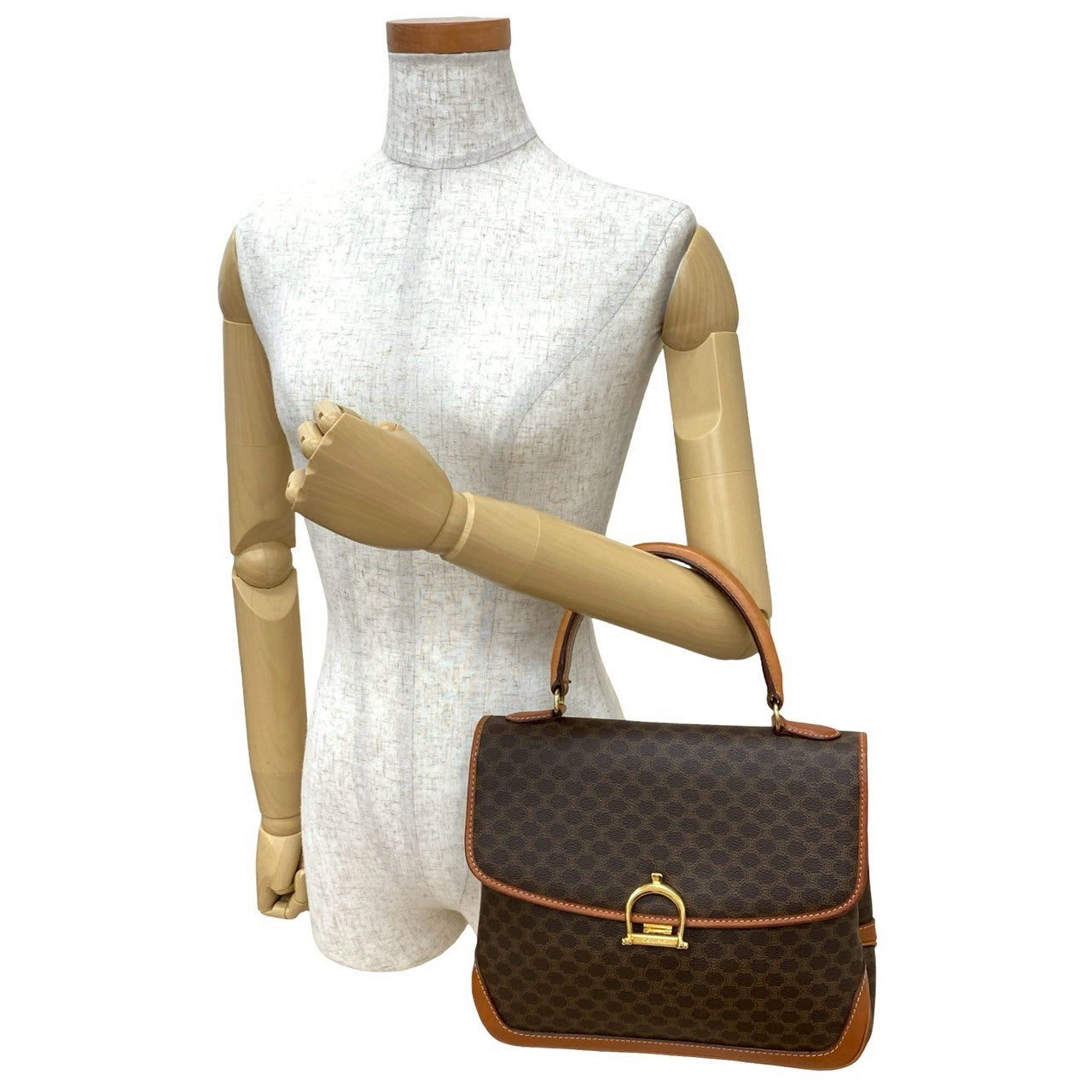 CELINE Handbag leather Brown