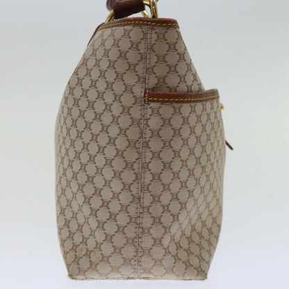 Luxury CELINE Macadam Canvas Hand Bag Beige 69629