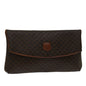 Luxury CELINE Macadam Canvas Clutch Bag PVC Brown 69683