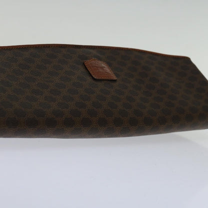 Luxury CELINE Macadam Canvas Clutch Bag PVC Brown 69683