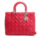 Christian Dior Pink Cannage Leather Large Lady Dior Bag Rovelle Bags