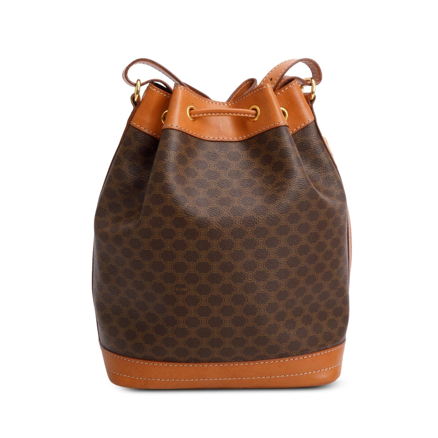 Celine Triomphe Macadam Bucket Bag