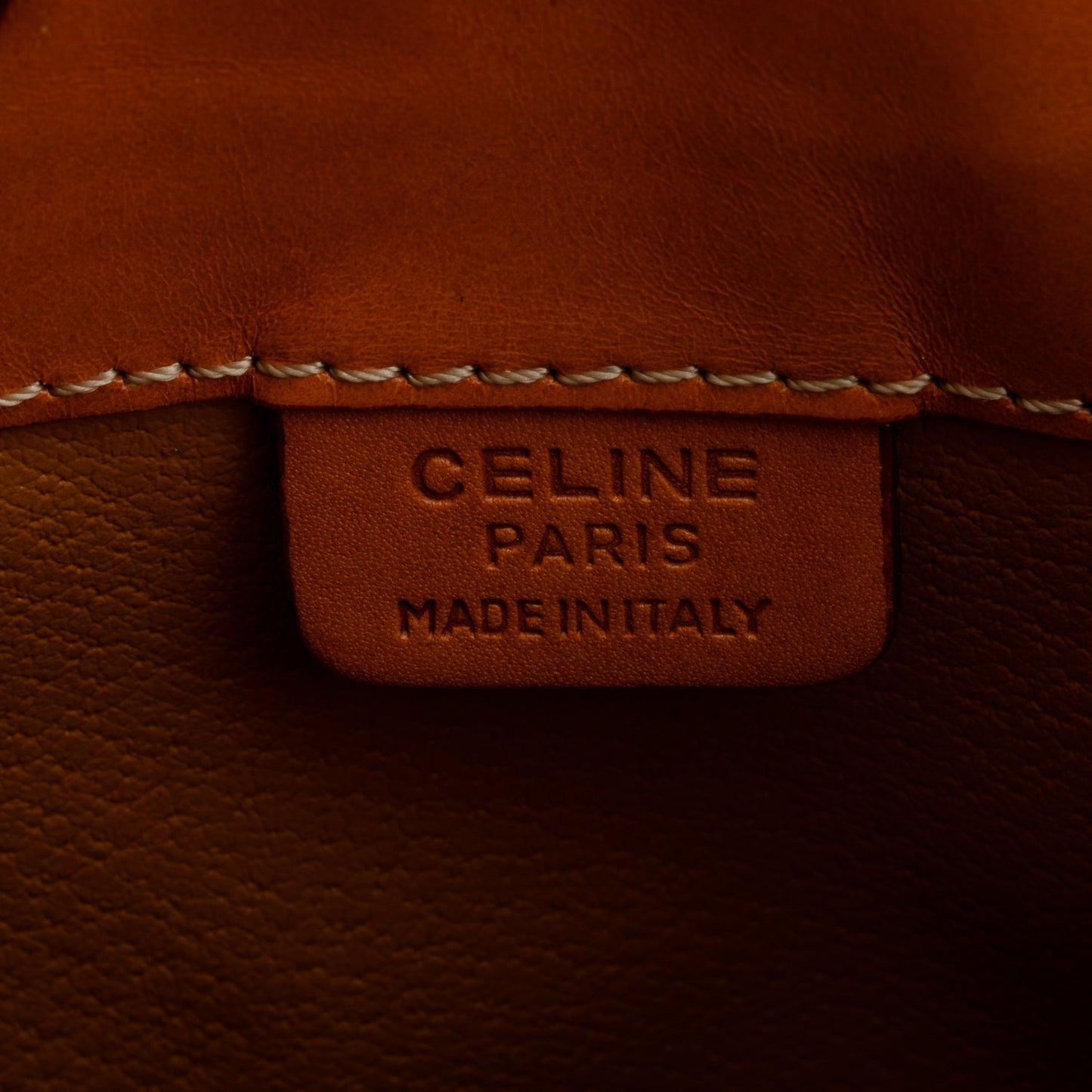 Celine Vintage Triomphe Macadam Bucket Bag