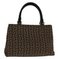 Luxury CELINE C Macadam Canvas Hand Bag Brown 69886