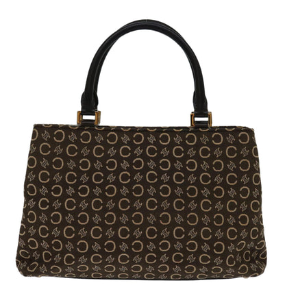 Luxury CELINE C Macadam Canvas Hand Bag Brown 69886