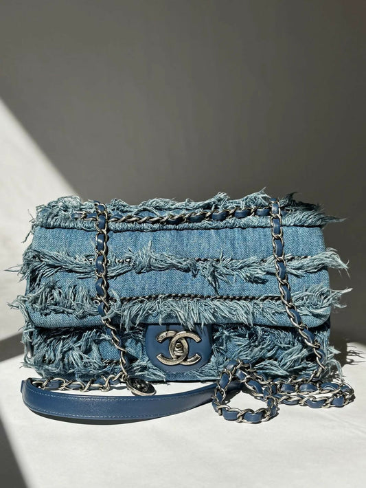 Chanel Timeless Silver Shoulder Bag Rovelle Bags