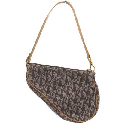 Christian Dior Handbag canvas Brown Saddle pouch Trotter Women Rovelle Bags