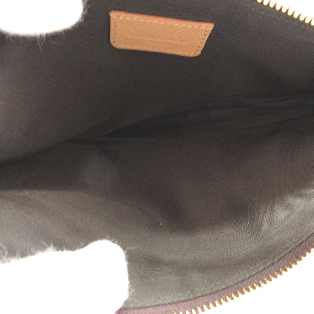 Christian Dior Handbag canvas Brown Saddle pouch Trotter Women Rovelle Bags