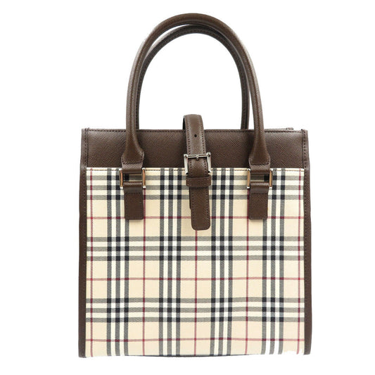 BURBERRY Handbag Coated canvas beige Women
