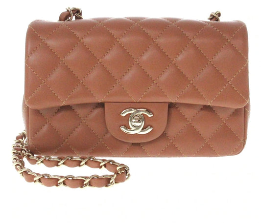 Chanel Mini Brown Handbag Rovelle Bags