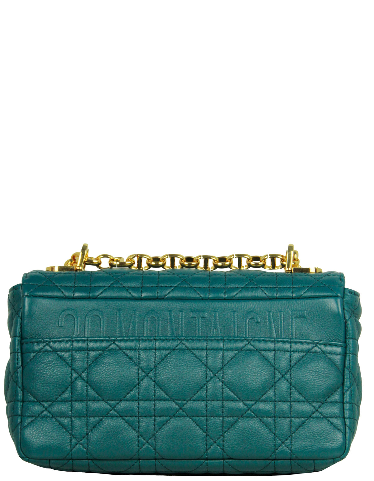 Christian Dior Teal Leather Cannage Small Caro Bag Rovelle Bags