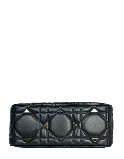 Christian Dior Black Leather Cannage Quilted The Lady 95 22 Bag Rovelle Bags