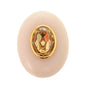 CELINE Brooch Metal, Crystal pink beige vintage Women