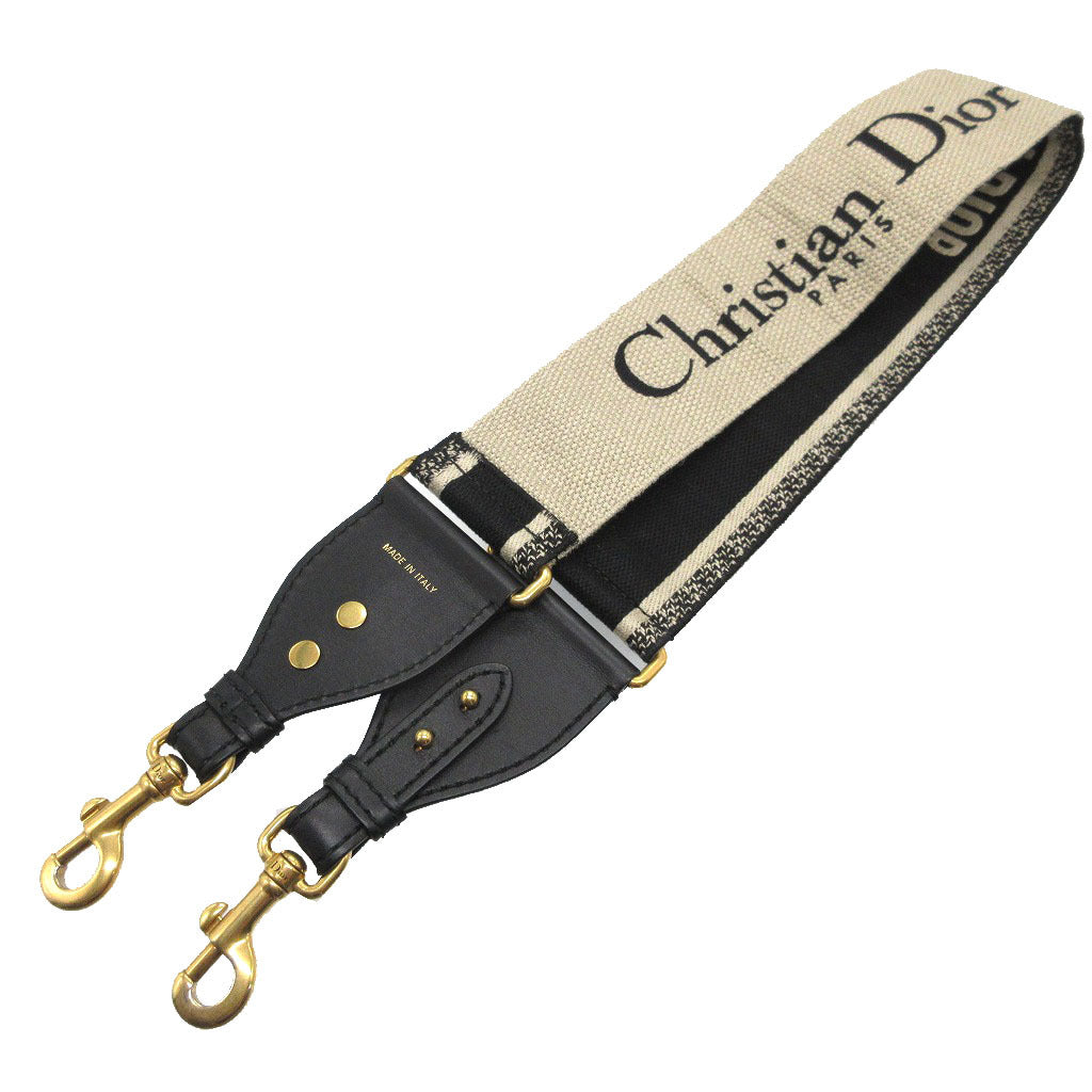 Christian Dior Shoulder strap Canvas, Leather black logo unisex(Unisex) Rovelle Bags