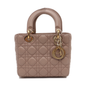Lady Dior ABCdior Small Nude Pink Cannage Lambskin Handbag No Strap Rovelle Bags