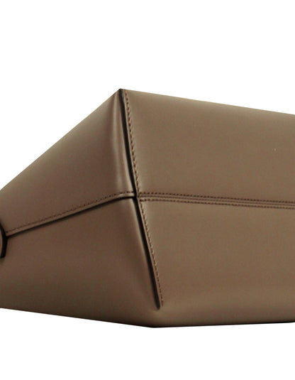 Fendi NEW Grey Leather & Elaphe By The Way Medium Boston Bag Rovelle Bags
