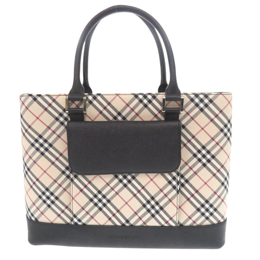 BURBERRY Handbag leather beige Nova Check Women