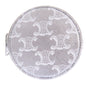 CELINE Coin case S-SD-4202 leather Silver Triomphe Women