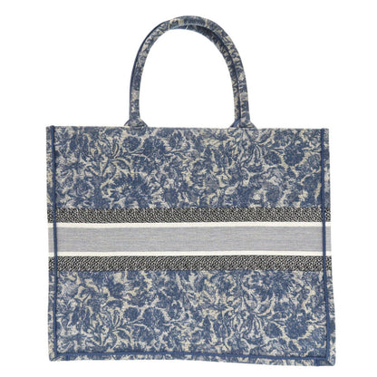 Christian Dior Tote Bag canvas blue book tote large Women Rovelle Bags