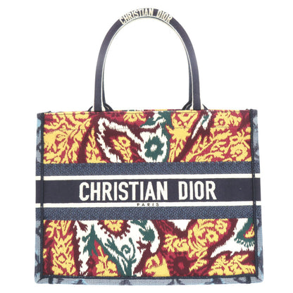 Christian Dior Tote Bag canvas blue Lady Dior Medium Book Tote Women Rovelle Bags